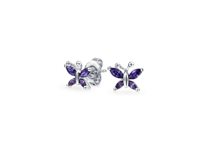 Marquise Butterfly Fashion Stud Earrings